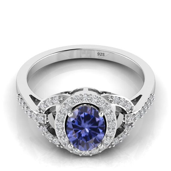 928 Sterling Solid Silver Ring, CZ Color Gemstone Ring, Designer CZ Ring, Jewelry For Bridesmaid, Silver Jewelry, 6x8 MM Oval Shape Ring,