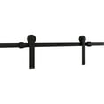 thumbnail image 1 of 929 72" 2 piece Interior Barn Door Kit- Matte Black, 1 of 9