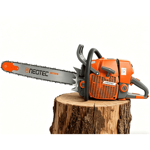 92cc Gas Powered Chainsaw 24 Inch Bar 7HP 5.2KW 2-Cycle Heavy Duty Petrol Chain Saw - Professional Motosierra de Gasolina for Tree Cutting Firewood Logging Forestry Land Clearing , Compatible MS660 G