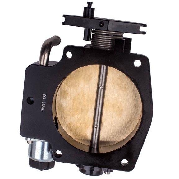 92mm Cable Drive Throttle Body CNC Aluminum for GM Gen III LS1 LS2 LS3 LS6 LS7 LSX 4-Bolt Intake Manifold with TPS IAC, Performance Upgrade for LS Swap Street Racing Restoration