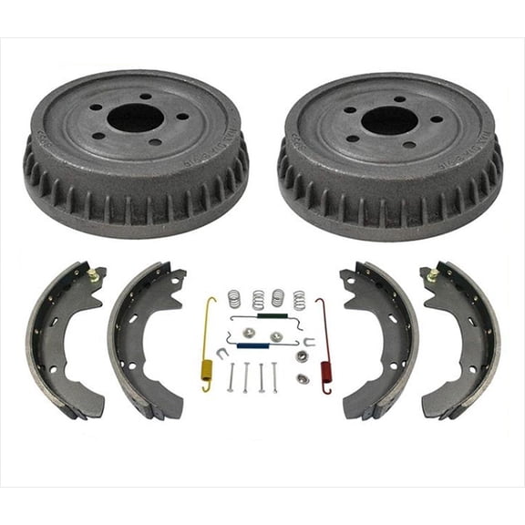 93-00 Fits Ford Taurus 4 Door Sedan Rr Brake Drums & Shoes & Springs 4Pc