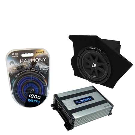 93-02 Chevy Camaro Coupe Driver Side 10" Kicker Comp C10 Sub Box & HA-A400.1