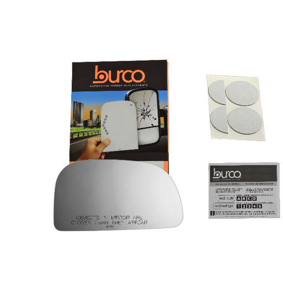 93-02 Mitsu Mirage Right Passenger Convex Mirror Glass Lens w/ Adhesive USA