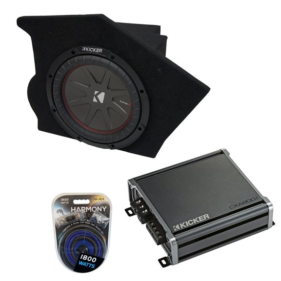 93-02 Pontiac Firebird Coupe Driver Side 10" Kicker CompR CWR10 Sub Box CXA800.1