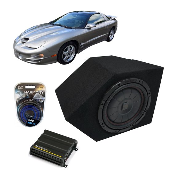 93-02 Pontiac Firebird Coupe Pass Side 10" Kicker CompVT CVT10 Sub Box CX300.1 - Factory Certified