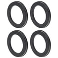 thumbnail image 1 of 93.1mm to 66.1mm Car Wheel Hub Centric Rings Black Polycarbonate Wheels Center Shaft Shock Absorbing Hubrings 4 Pcs, 1 of 7