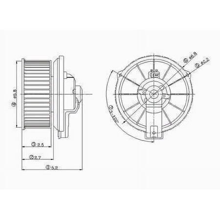 93 97 Ty Crola Sdn/Wgn Blower Assy Fits select: 1993-1997 TOYOTA COROLLA