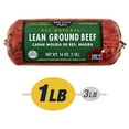 thumbnail image 1 of 93% Lean / 7% Fat Lean Ground Beef, 1 lb Roll, Fresh, All Natural*, 1 of 8