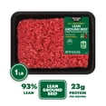 thumbnail image 1 of All Natural* 93% Lean/7% Fat Lean Ground Beef, 1 lb Tray, 1 of 8