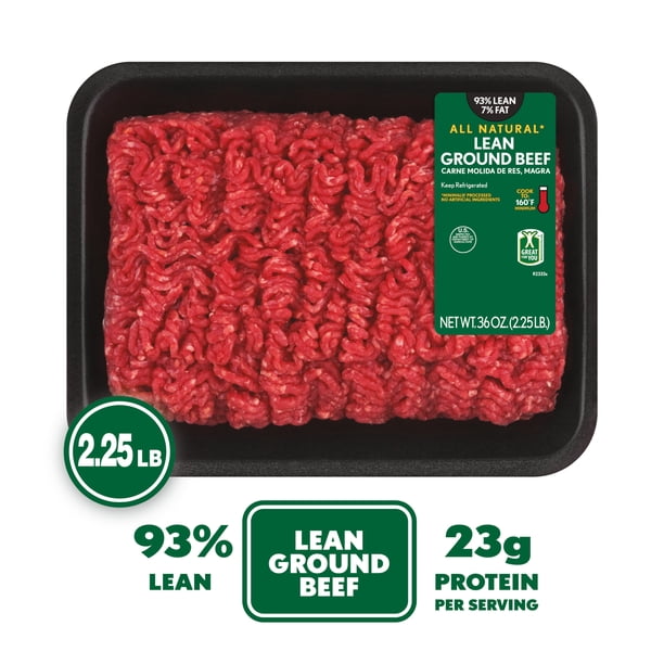 93% Lean Ground Beef | Beef trays for hospitality - Walmart