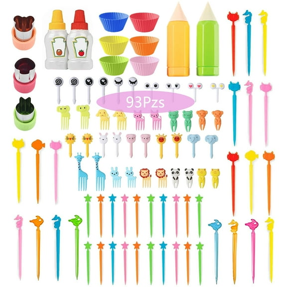 93 Mini Chopsticks Animals Fork For Kids Fruit Jars