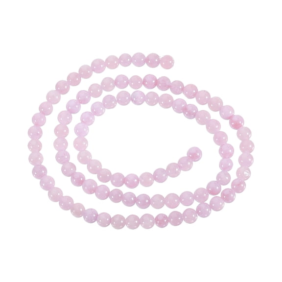 93 Pcs 4mm Natural Stone Beads Round Gemstone Beads for DIY Bracelet Necklace Jewelry Making Light Purple