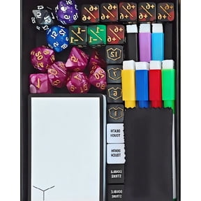 93-Piece MTG Commander Accessory Kit with 60 Dry Erase Tokens, 26 Counters, Keyword & Polyhedral Set