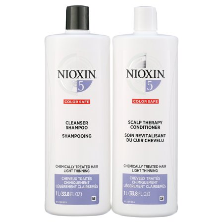 ($93 Value) Nioxin System 5 Cleanser Shampoo & Scalp Therapy Conditioner Duo, 33.8 oz each
