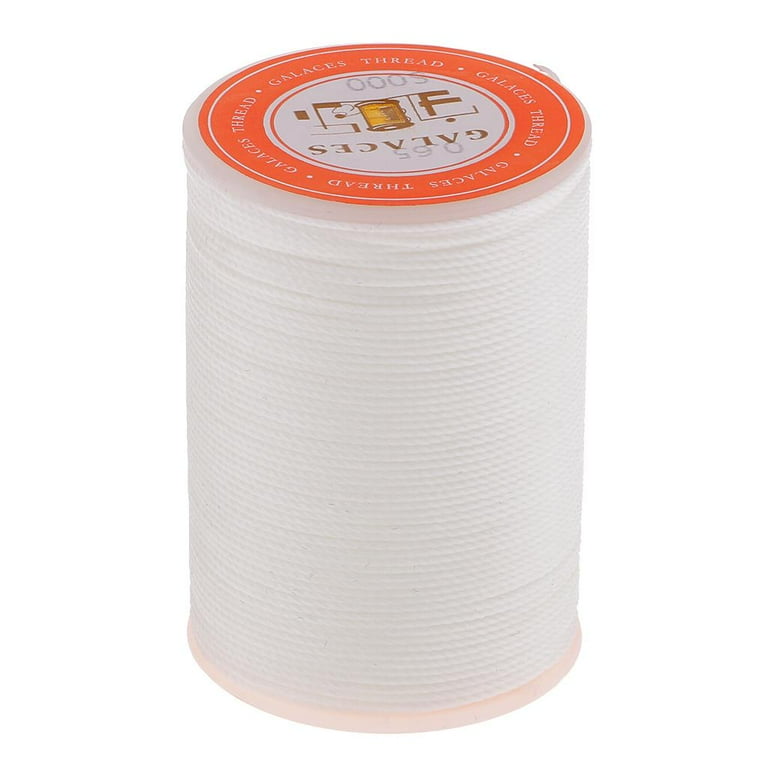 S SERENABLE Flat Waxed Thread for Leather Sewing, 93 Yards 0.65mm