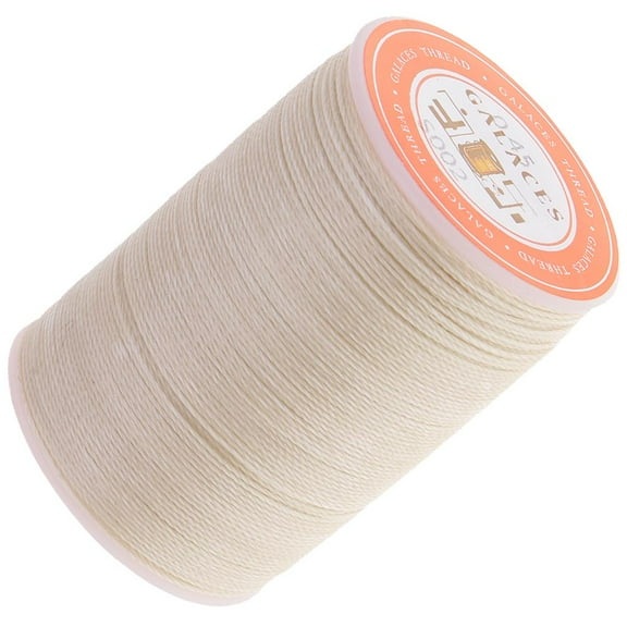 93 Yards Leather Sewing ed Thread-Practical Long Stitching Thread for Leather Craft DIY/Bookbinding/ Shoe Repairing/Leather Projects Light Beige