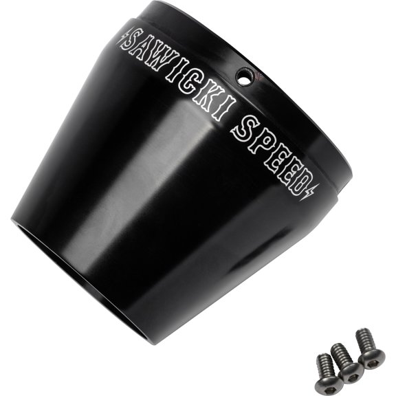 Sawicki Black Billet End Cap Replacement Kit for V-Twin Exhaust (930-01135)