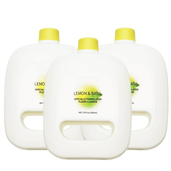 930 Ml (31.4 Fl Oz) Multi-Surface Cleaning Solution - Compatible With Narwal Freo/Freo X Ultra Robotic Vacuum Cleaner - Deep Cleans Hard Floors With A Light Lemon/Basil Scent 3pcs