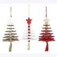 thumbnail image 1 of 93019 - Wood Traditional Christmas Snowflake Tree ornament, 3 Ast., 1 of 2