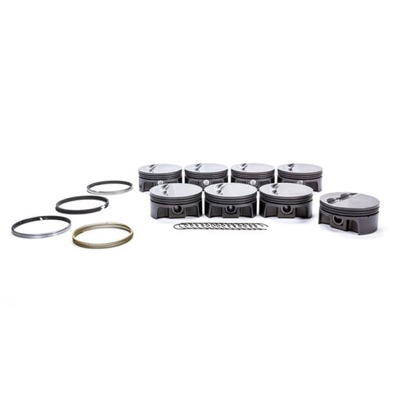 930200630 4.03 in. Bore Forged Flat Top Pistons Set for Small Block Chevy