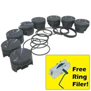 930208140 4.040 in. Bore Domed Piston Set for Small Block Chevy PowerPak