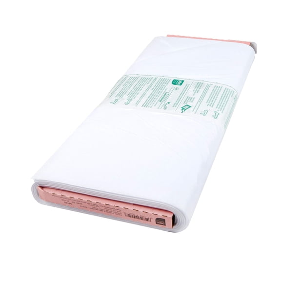 931TD Fusible Interfacing 20in x 25yd Bolt Midweight Nonwoven Polyester for Pillows Curtains Bags Dresses, White