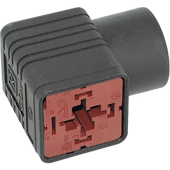 932109100 Conn Rect Valve Cable Socket 4 Cont Screw Straight 3+Gnd Black PA Tin IP65 16A