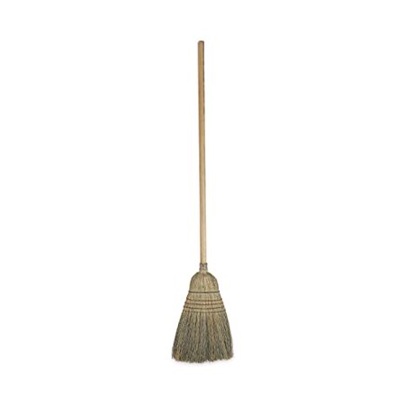 932CEA Warehouse Broom, Corn Fiber Bristles, 42" Wood Handle, Natural