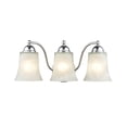 thumbnail image 1 of Millennium Lighting  Metal 3 Light Bathroom Vanity Fixture with Faux Alabaster Shades Chrome Chrome Polished, 1 of 4
