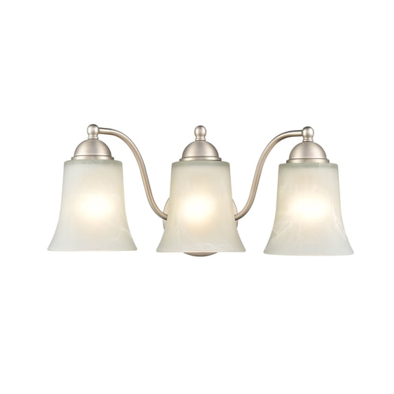 9333-SN Millennium Lighting Abelia - 3 Light Bath Vanity-8 Inch Tall and 18 Inch Wide-Satin Nickel Finish