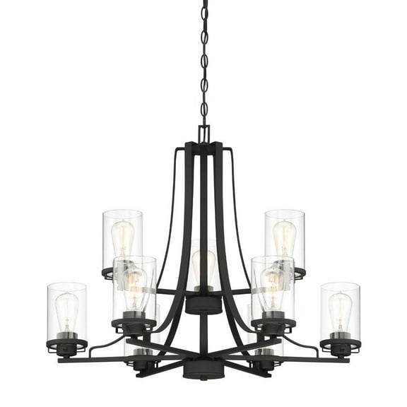 93389-BK-Designers Fountain-Jedrek - 9 Light Chandelier     -Traditional Installation