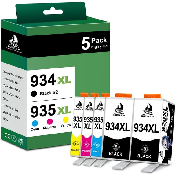 934XL 935XL Ink Cartridges Compatible for HP 934 935 XL Ink Cartridges for OfficeJet 6220 Officejet pro 6230 Printers