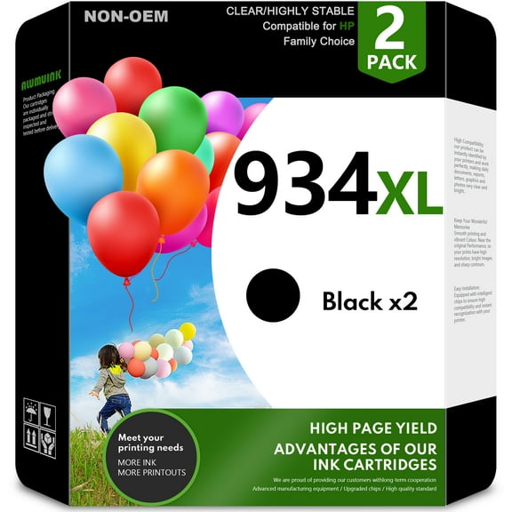 934XL Ink Cartridge Compatible for HP 934 Ink Cartridge for 6830 6835 6836 Printers