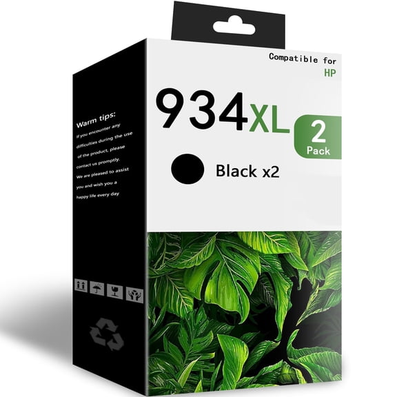 934XL Ink Cartridge Compatible with 934 Ink Cartridge High Yield for Officejet Pro 6830 6230（2 Pack）