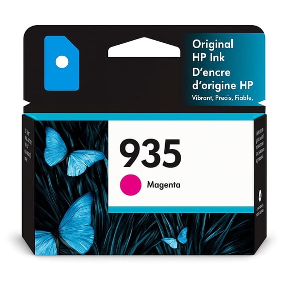 935 Magenta Ink Cartridge | Works with OfficeJet 6810; OfficeJet Pro 6230, 6830 Series | C2P21AN C2P21AN140