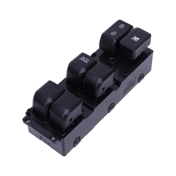 93570-4X300 Car Glass Lift Button Panel, Multiple Integrated Buttons in a Black ABS Body for the Vehicle Glass Raising and Lowering Task