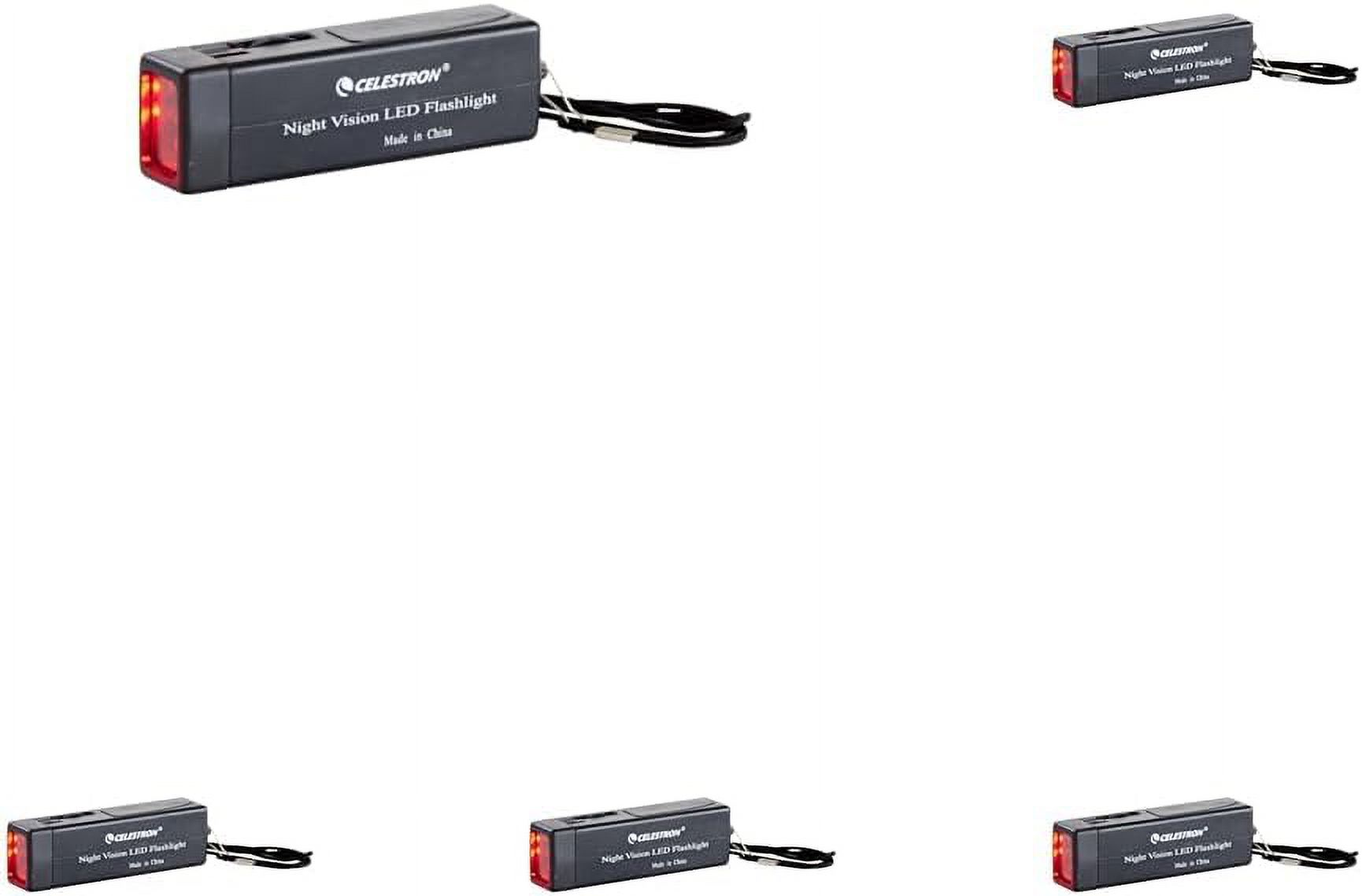 93588 Astro Night Vision Flashlight, Black (Pack of 5)