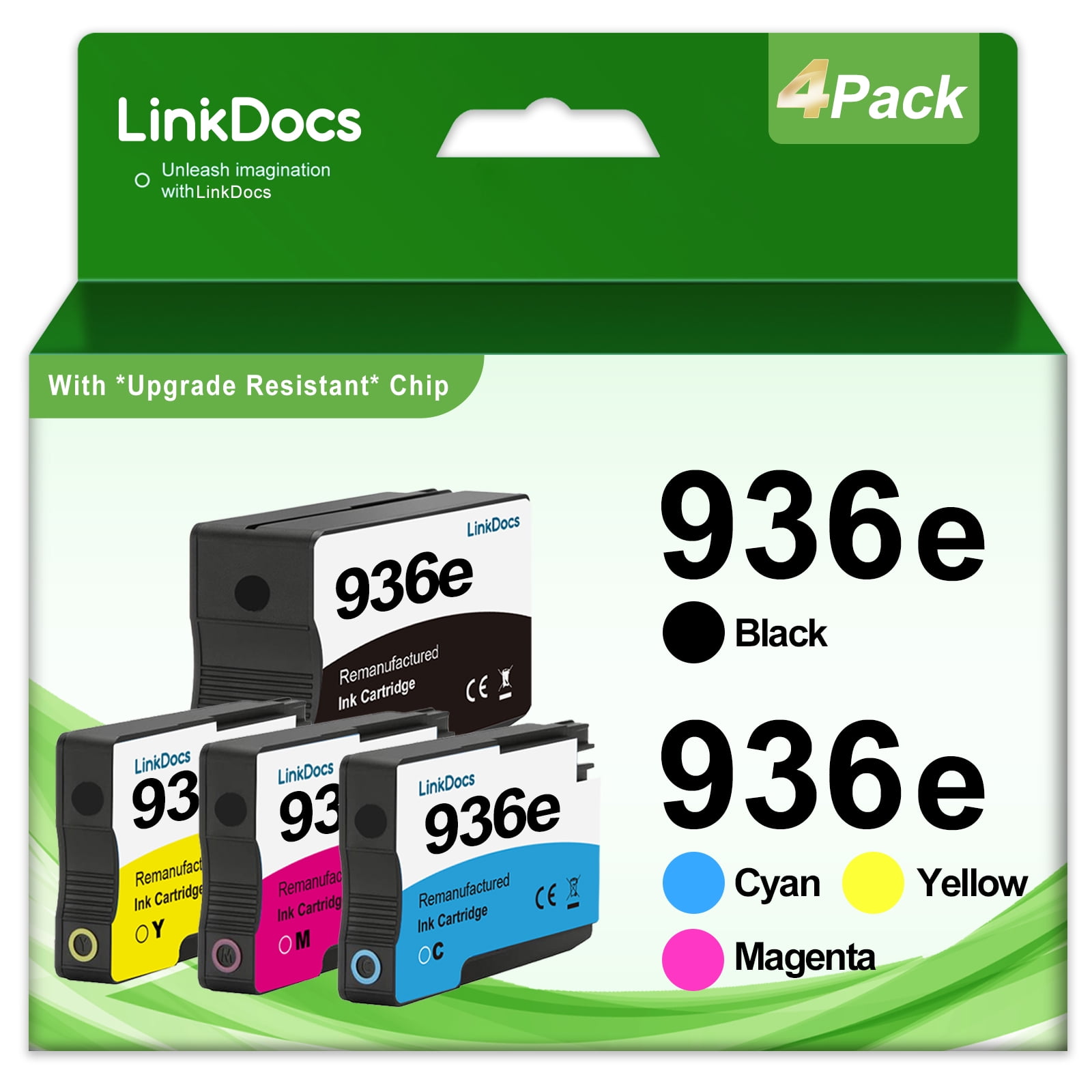 936 Ink cartridges Compatible for HP 936e Ink Cartridge 4 Pack for 9110 ...