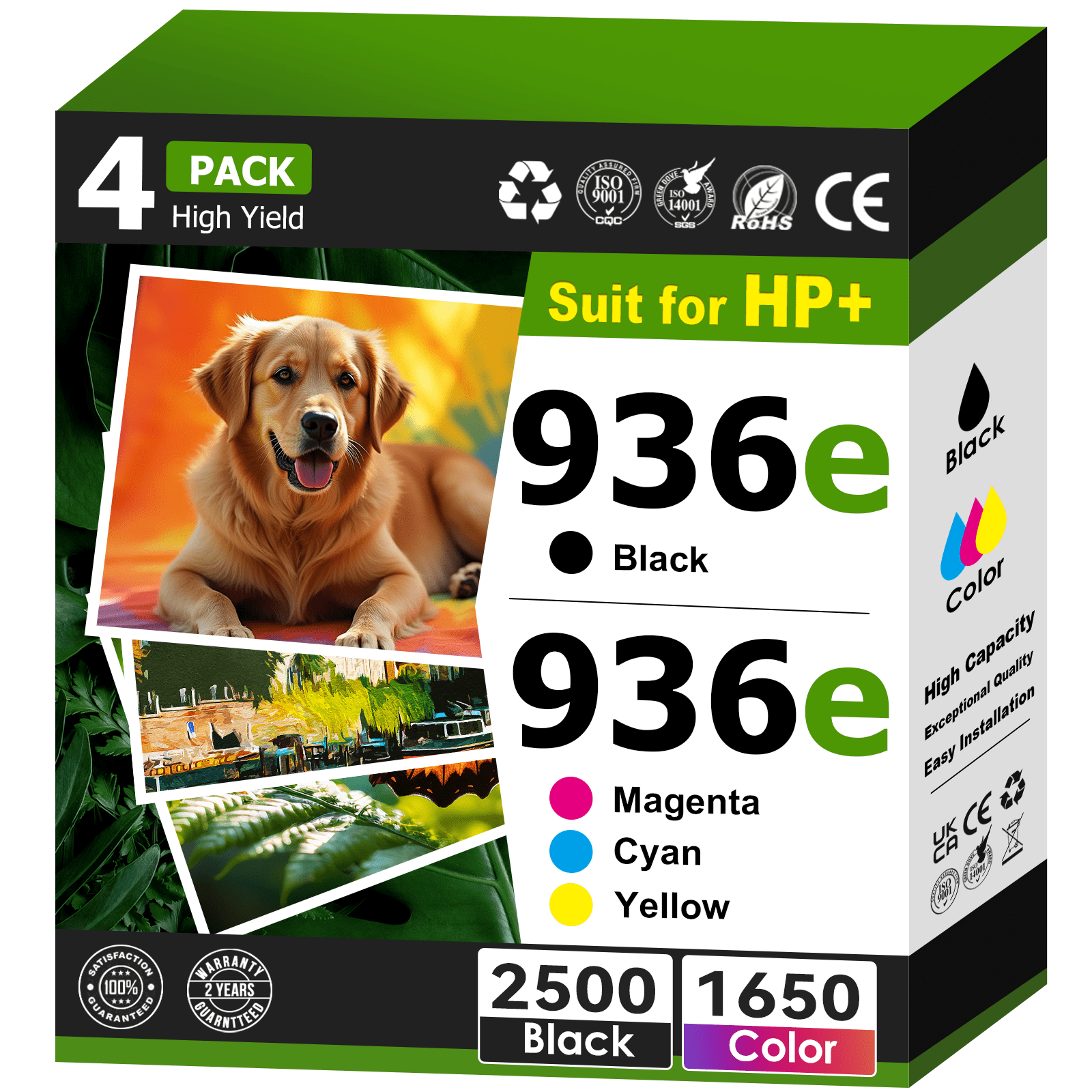 936e Ink Cartridges High Yield Compatible for HP 936e 936 for OfficeJet ...