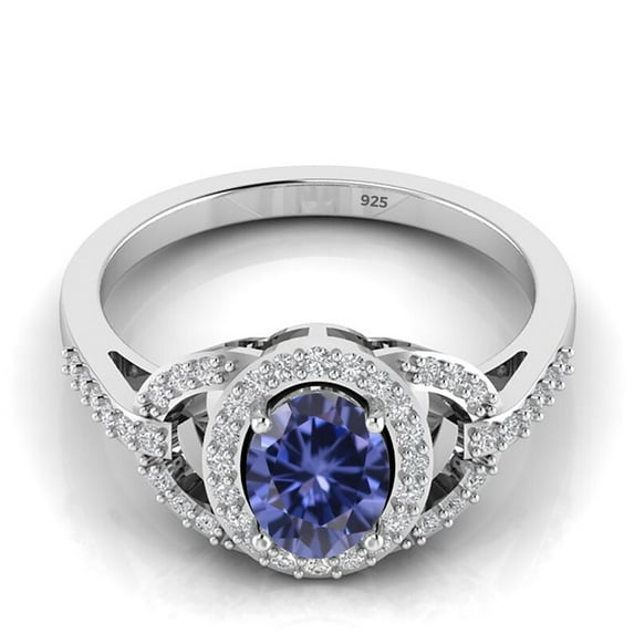 936 Sterling Solid Silver Ring, CZ Color Gemstone Ring, Designer CZ Ring, Jewelry For Bridesmaid, Silver Jewelry, 6x8 MM Oval Shape Ring,