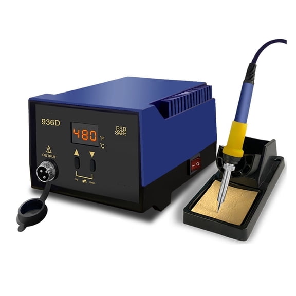 936D 60W Digital Soldering Station, 200-480C C/F Auto Sleep BGA Repair Tool Kit
