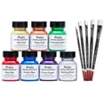 thumbnail image 1 of 1 Oz Angelus Pearlescent Leather Paint 7 Color Set W/ 5 Pc Brush Set, 1 of 8