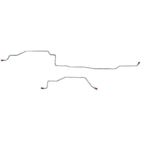94-01 Dodge Ram 1500 Rear Axle Brake Lines; Pickup Truck; Stainless WRA9401SS