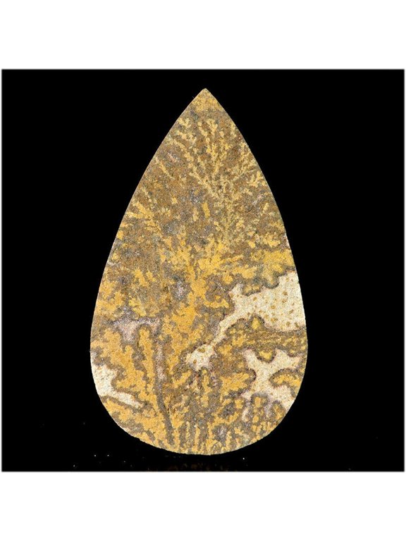94.15Cts Natural Dendritic Opal Pear Pendant Cabochon Jewelry Gemstone