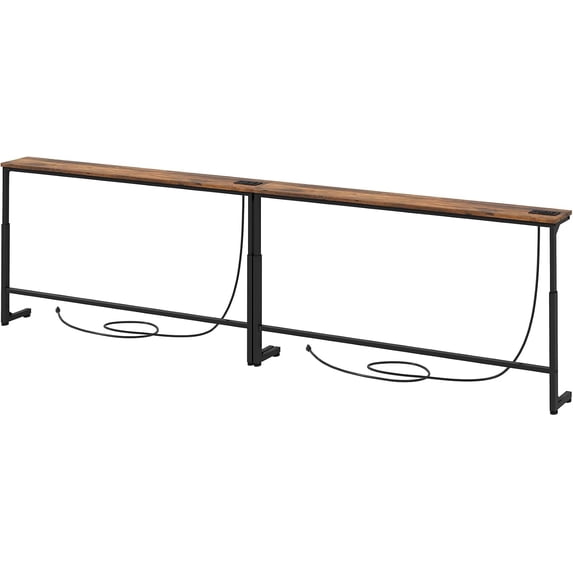 94.5‑Inch Behind‑Couch Console Table with Outlets and USB Ports ...