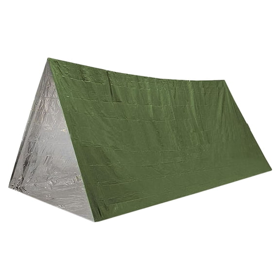 94.5 Inch Emergency Tent Shelter 2 Person Mylar Tube Tent, Ultralight Survival Tube Tent for Camping Hiking Backpacking, All-Weather Orange Emergency Shelter for Outdoor Adventures