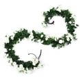 thumbnail image 1 of 94.5 inch Fake Rose Vine Flowers Plants Artificial Flower Hanging Rose Ivy Wedding Party Garden Craft Art Déco,69 Roses, 1 of 6
