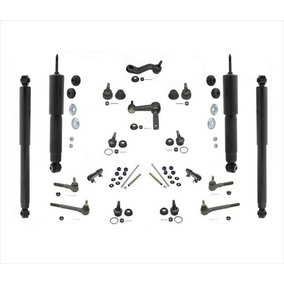 94-99 Ram Pick Up 1500 2 Wheel Drive Tie Rods Idler Arm Pitman Stabilizer 20pc