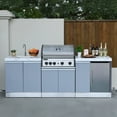 thumbnail image 1 of 94 Inch Bespoke 5B Modular Outdoor Kitchen in Matt Gray, 1 of 25