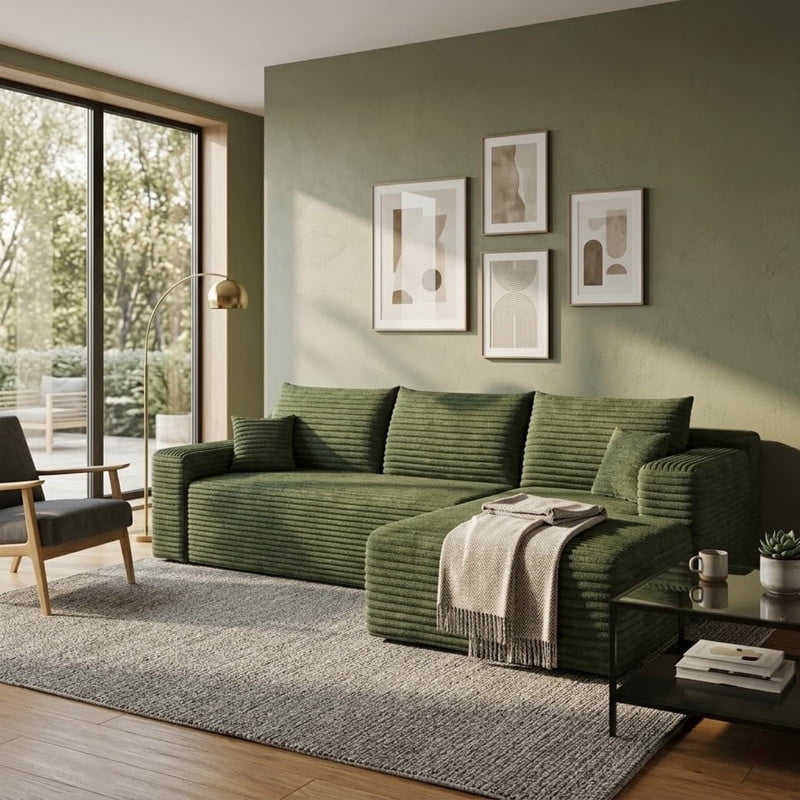 94'' L-Shaped Sectional Sofa with Chaise, Modern Modular Sofa with Deep Seat, Cloud Sofa Couch for Living Room,Right Facing Chaise
